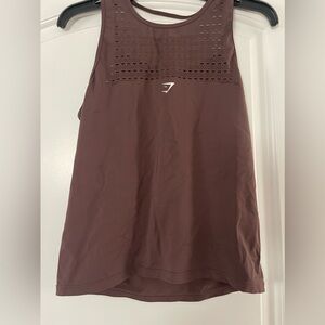 Gymshark small tank brown